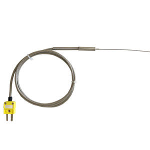 หัววัดอุณหภูมิแบบเทอร์โมคัปเปิลชนิด <span class=keywords><strong>K</strong></span> อินโคเนล <span class=keywords><strong>600</strong></span> สำหรับอุณหภูมิ -40 ถึง 2012 องศาเซลเซียส 1000 องศาเซลเซียส แบบยืดหยุ่น - Product Image 4
