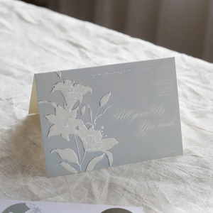 Carte d'invitation personnalisée <span class=keywords><strong>en</strong></span> papier <span class=keywords><strong>parchemin</strong></span> de qualité supérieure avec enveloppe, ensemble de cartes de vœux élégantes <span class=keywords><strong>en</strong></span> papier spécial pour événements professionnels - Product Image 2