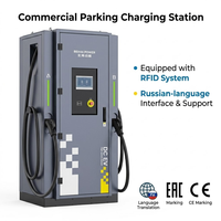 BEIHAI POWER Station de recharge DC au sol 180 kW, double prises, RFID et code QR, borne de recharge rapide pour véhicules électriques, pour usage public