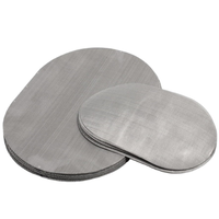 20 40 60 80 100 Mesh Extruder Screen Filter Disc Dengan Tepi Pengikat Multi-Layer Stainless Steel untuk Daur Ulang Plastik