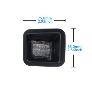 Luz LED para Matrícula Hc3z13550b 75x65mm Blanca para Ford F250 F350 F450 F550 - Product Image 1