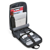 Sac à dos pour ordinateur portable en tissu Oxford durable et imperméable avec fermeture éclair, idéal pour les voyages d'affaires et l'école, grande capacité, design tridimensionnel