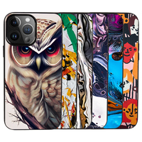 Coque de Téléphone en PU pour iPhone Samsung Xiaomi, Personnalisation de Motif, Logo, Texte, Peinture Couleur et Matériau