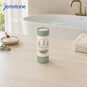 Tube en carton kraft biodégradable sur mesure pour bombes de bain, emballage cylindrique en papier pour serviettes - Product Image 1