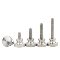 M2 M2.5 M3 X 6mm 7mm 8mm 10mm 12mm à 35mm vis à tête moletée plate en acier inoxydable 304 boulons à main poignées attaches