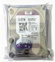 HDD Internal Grosir 2TB 3.5" Purple WD20PURX 5400 RPM SATA III 6 Gb/s 64MB Cache Aluminium Alloy