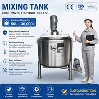 Mélangeur à double enveloppe Ace 300L 500L 1000L pour la fabrication de savon, détergent, shampoing et désinfectant liquide pour les mains