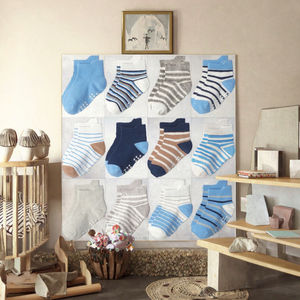 Chaussettes pour bébés en gros, chaussettes de football, chaussettes en coton antidérapantes, fils à crocheter, chaussettes douces pour enfants, chaussettes pour bébés de 0 à 3 mois, bas - Product Image 3