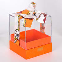 Boîte à bonbons carrée de qualité supérieure, en plastique transparent PVC, pour chocolats, bonbons, biscuits, emballage, boîte de rangement