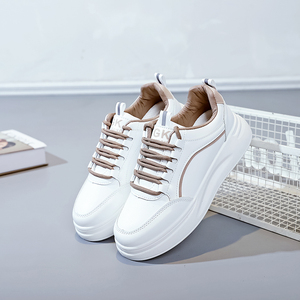 सदाबहार महिला कोरियन राउंड टो फीता-अप नया डिजाइन नरम शरद ऋतु आकार 35-40 महिलाओं के लिए - Product Image 6