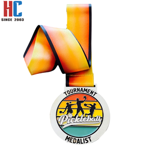 20 Ans Usine Médailles Personnalisées Émail Couleur Pickleball Médailles Compétition Jeux Médailles d'Honneur Personnalisé Vente en Gros - Product Image 4