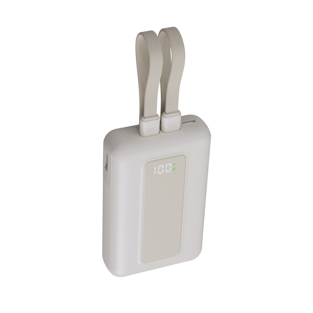 2026 Hot Selling 10000mah Mini Portable PowerBank With 2 Cable Travel Power Bank for Phone PD35W Super Fast Charging