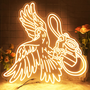 Phoenix LED Neon Sign, Multi-Color <b>Wall</b> Decor, Plug Powered, Static Display, Perfect for Bar Decoration - Product Image 1
