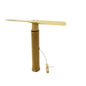 HOYE ремесла, традиционная уличная игрушка, деревянная Летающая бамбуковая стрекоза, игрушка с веревкой
