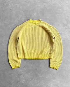 Maglione Vintage a Collo Alto in Maglia a Coste Lavata da Uomo, Pullover Personalizzato ODM con Spalle Cadenti per lo Street Style - Product Image 4