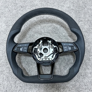 Volante de Cuero Perforado Completo para <span class=keywords><strong>Audi</strong></span> A3, 8V A4 A5 <span class=keywords><strong>A6</strong></span> C6 A7 A8 C7 C8 A8 S3 S4 S5 S6 B8 Rs3 Rs5 Rs6 Rs7 Q3 Q5 Q7 - Product Image 2
