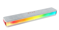 Barre de son sans fil en plastique RGB Jedel avec prise en charge AirPlay et lumière dégradée colorée pour home cinéma et utilisation sur ordinateur de bureau pour le gaming