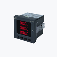 EASTSONG ES72-I3 Amperímetro Digital Trifásico de CA de 72 mm, 5A 1A, LED Rojo, Medidor de Corriente Trifásico, RS485 Half-Duplex Modbus RTU 0.5