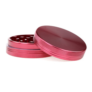 Grinder per Erbe in Alluminio a 2 Strati 55MM, Nero/Oro/Argento, con Logo Personalizzato - Product Image 3