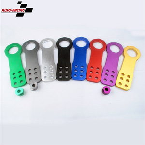 Crochet de remorquage universel en aluminium Auso-Racing à 6 trous, avant et arrière, accessoire de course automobile - Product Image 1