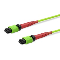MTP-24 UPC (F) ke MTP-24 UPC (F), 24 Serat, Multimode (OM5), Tipe B, Plenum (OFNP), 0.35dB Maks, Panjang Kustom Jumper MTP.