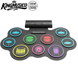 <span class=keywords><strong>Batterie</strong></span> électronique portable enroulable avec Bluetooth et MIDI, haut-parleurs doubles, <span class=keywords><strong>batterie</strong></span> d'entraînement rechargeable pour enfants et débutants - Product Image 2