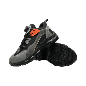 Chaussures de sécurité de travail pour hommes ZP, embout en acier, laçage rapide, légères, coussin d'air intelligent, personnalisées pour l'hiver, l'été, le printemps, l'automne - Product Image 1