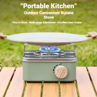Réchaud à gaz portable en acier inoxydable mini, pour camping, pique-nique, barbecue, fabrication sur mesure, vente en gros