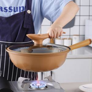 <span class=keywords><strong>Wok</strong></span> Antiadherente de Micro-Presión, <span class=keywords><strong>Wok</strong></span> Multifuncional para el Hogar con Nuevo Aislamiento, Universal para Cocina de Inducción y Llama Abierta - Product Image 4