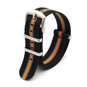 Single Pass 1 Pièce Sergé Motif Nylon Bracelet de Montre Premium Tissu Rayé pour Smartwatch Disponible en Plusieurs Couleurs Stocké - Product Image 6