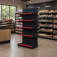 Étagère de présentation pour supermarché, gondole de vente au détail, unité de stockage métallique commerciale réglable, équipement de magasin robuste, rayonnage d'aisinthe