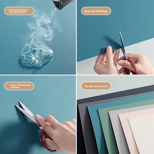 Revêtement mural auto-adhésif en PET effet marbre, toucher crémeux, imperméable, ignifuge, résistant à l'humidité, pour salle <span class=keywords><strong>de</strong></span> sport - Product Image 6