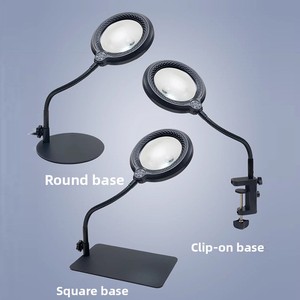 <span class=keywords><strong>Loupe</strong></span> à clipser réglable, <span class=keywords><strong>loupe</strong></span> <span class=keywords><strong>de</strong></span> bureau portable ronde/carrée pour la lecture des personnes âgées - Product Image 5