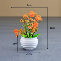 Mini Bonsaï Artificiel en Pot, Plante Artificielle, Verdure Créative pour la Maison et le Bureau, Décoration de Table, Jardin en Plastique Réaliste, Vente en Gros, Nouveauté