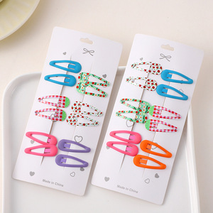 Barrettes à cheveux en forme de cœur et d'étoile colorées 5,5 cm pour filles, usage quotidien, fabriquées en Chine - Product Image 4