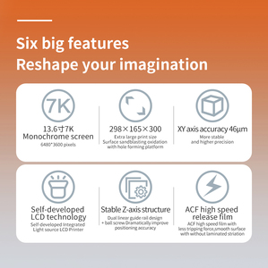 <span class=keywords><strong>Impresora</strong></span> <span class=keywords><strong>3d</strong></span> 7K de la <span class=keywords><strong>mejor</strong></span> calidad, máquina de impresión de resina, oro, joyería, Resolución 8k - Product Image 2