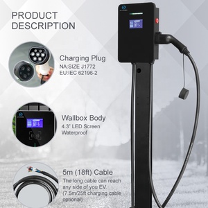 Station de recharge électrique commerciale EV 7kW, chargeur de <span class=keywords><strong>voiture</strong></span> électrique <span class=keywords><strong>hybride</strong></span> solaire, système de recharge solaire <span class=keywords><strong>pour</strong></span> la maison - Product Image 5