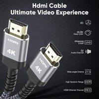 Câble HDMI à fibre optique 20 mètres (10 pieds) longue portée vers Micro HDMI, compatible Type C, vidéo 4K X, câble HDMI 8K
