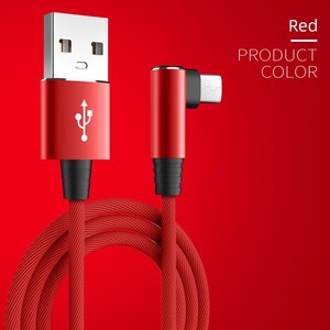 1.5M nylon bện <span class=keywords><strong>USB</strong></span> một góc bên phải l-hình dạng <span class=keywords><strong>Micro</strong></span> <span class=keywords><strong>USB</strong></span> OTG adapter dữ liệu Sync sạc cho tai nghe máy tính màu đỏ màu xanh span POS - Product Image 5