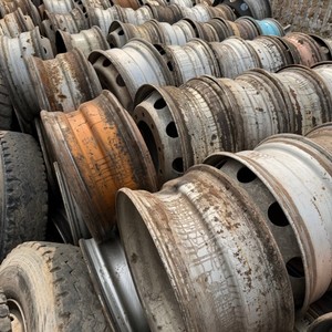 Jante en acier tubeless robuste d'<span class=keywords><strong>occasion</strong></span> 22,5x9,00 à 10 trous <span class=keywords><strong>pour</strong></span> pneu 12R22,5, charge utile maximale 20T - Product Image 5