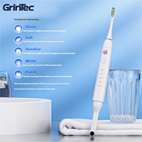 Nuevo cepillo de dientes eléctrico sónico inteligente para adultos que puede ver la cámara cepillo de dientes eléctrico de cerdas suaves con 3 niveles de intensidad 5 modos