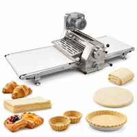 Machine à étaler la pâte de comptoir 520 mm, machine à étaler la pâte électrique, machine à laminer la pâte à croissants