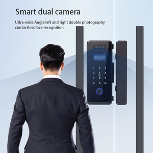 Vân tay thông minh khóa Kẽm hợp kim an ninh kính cửa trượt khóa Nhận dạng khuôn mặt kính cửa khóa - Product Image 2