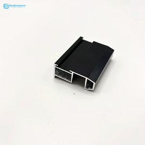 Tối Giản Nhôm Tủ Quần Áo Cửa Trượt Nhân Đôi Tủ Quần Áo Cửa Bên Mở Hoàn Thành Bề Mặt Sợi Thủy Tinh Màn Hình Lưới Trang Trí - Product Image 3