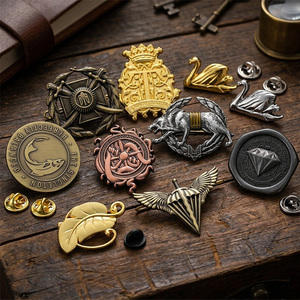 Épingle de Revers Personnalisée avec Logo 3D en Relief et Détails Précis, en Métal Doré ou Argenté, Souvenir et Cadeau pour Casquettes et Chapeaux - Product Image 1