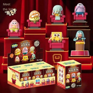 Figura Coleccionable Original de Bob Esponja: Serie de Visión Nocturna, Caja Sorpresa de PVC que Brilla en la Oscuridad, Personaje Hecho a Mano de Bikini Bottom - Product Image 1