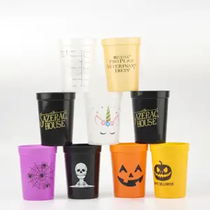 2024 New Design Occasion Sport Events Plastic PP Reusable Mugs Wholesale Custom Printed Private Personal Logo Stadium Cup
