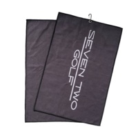 Serviette de golf en microfibre gaufrée personnalisée UNIQUE avec logo, super absorbante, séchage rapide, impression par sublimation, avec mousqueton