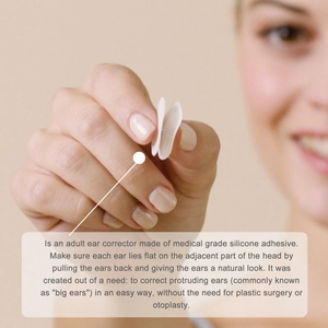 Corrector de <span class=keywords><strong>orejas</strong></span> para corrección de auriculares valgos, soporte vertical indoloro e impermeable, pegatina facial en V para estereotipos fotográficos - Product Image 3