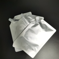 Sac en papier d'aluminium avec bec verseur de 1l, sac de papier d'aluminium avec buse pour le café chaud et les boissons, sac de boissons avec couvercle